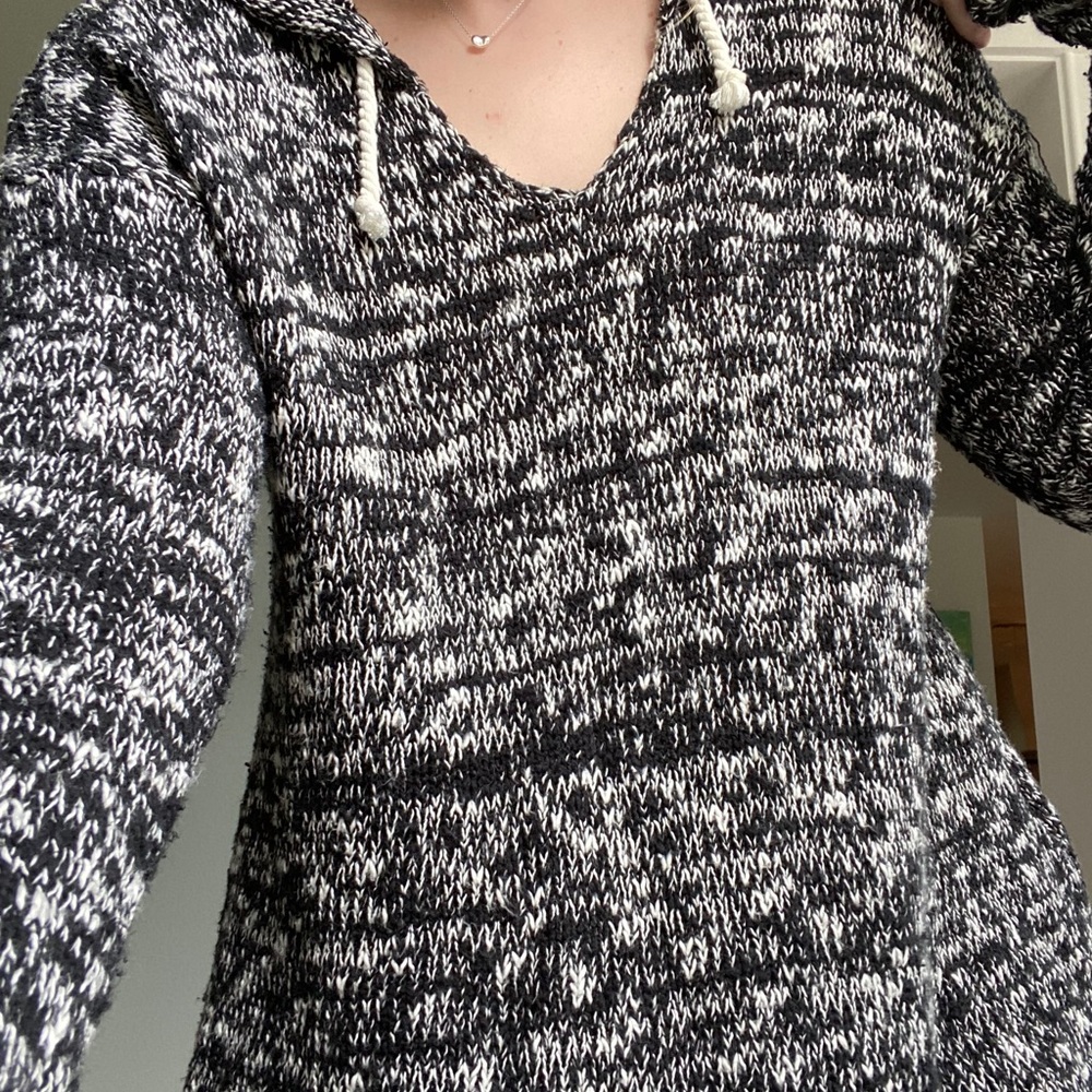 Volcom beach knit sweater with hood